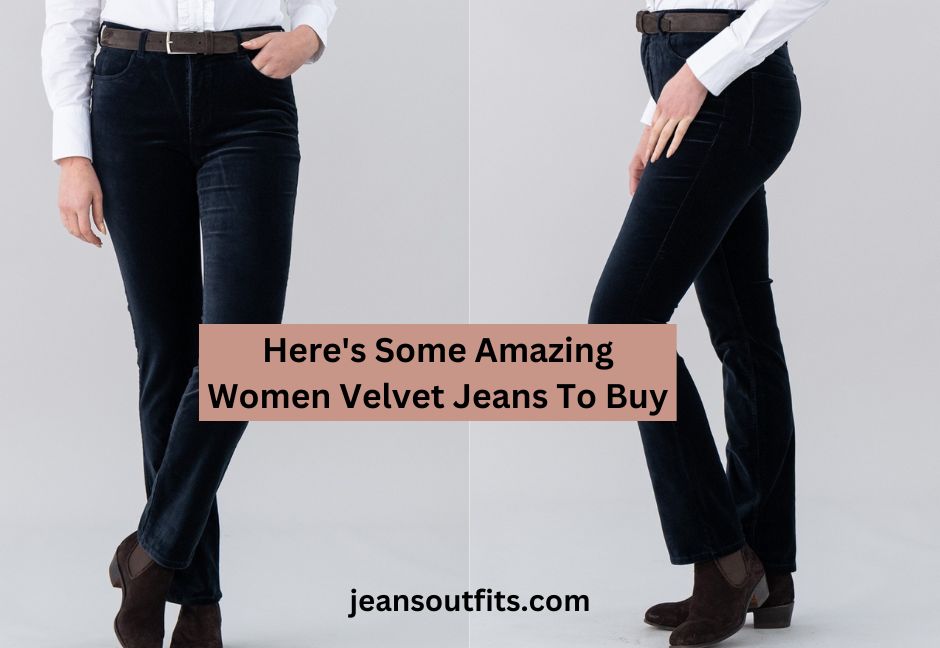 Women Velvet Jeans